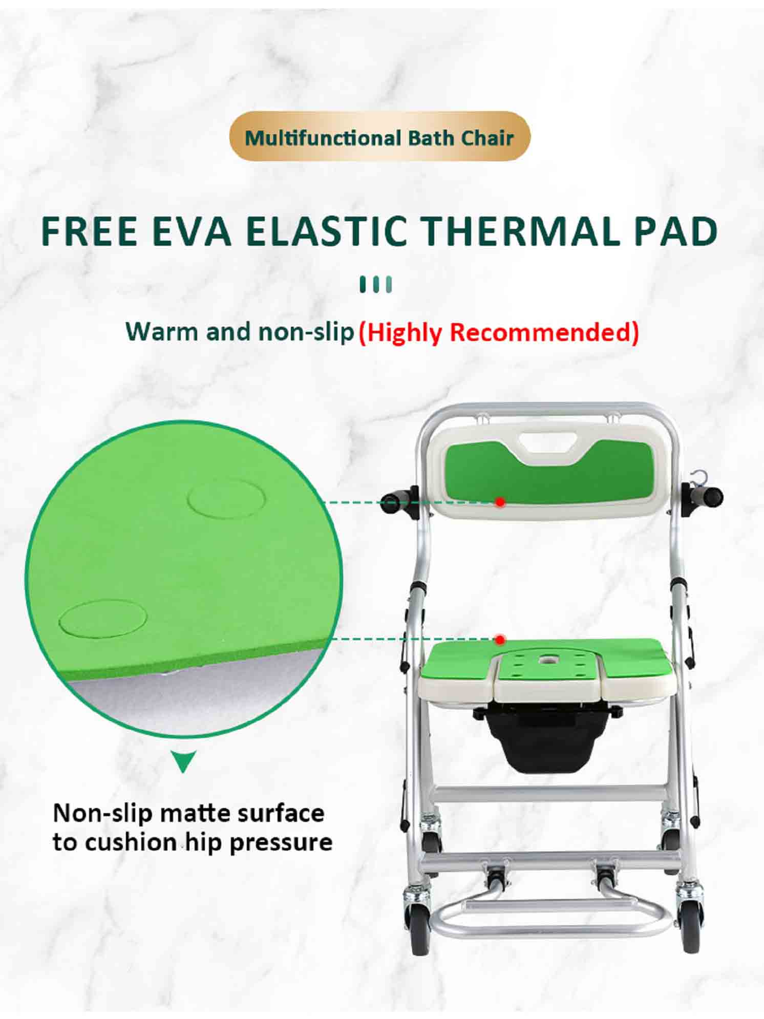 commode chair cushion